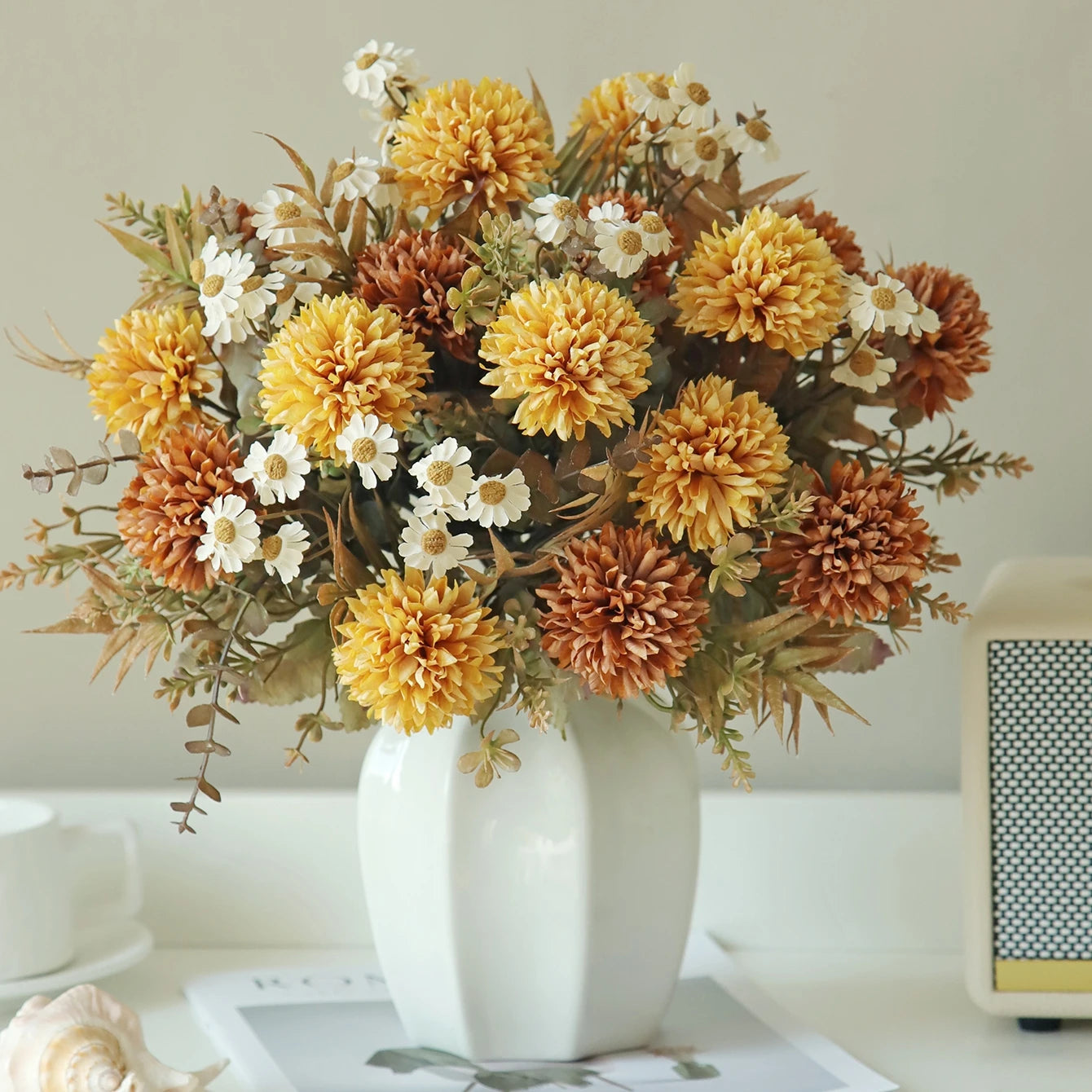 Silk Chrysanthemum Flowers Wedding Home Emma
