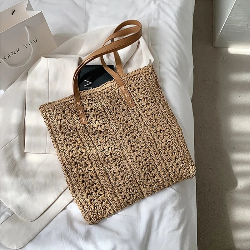 Trama — Tote de líneas cuadradas