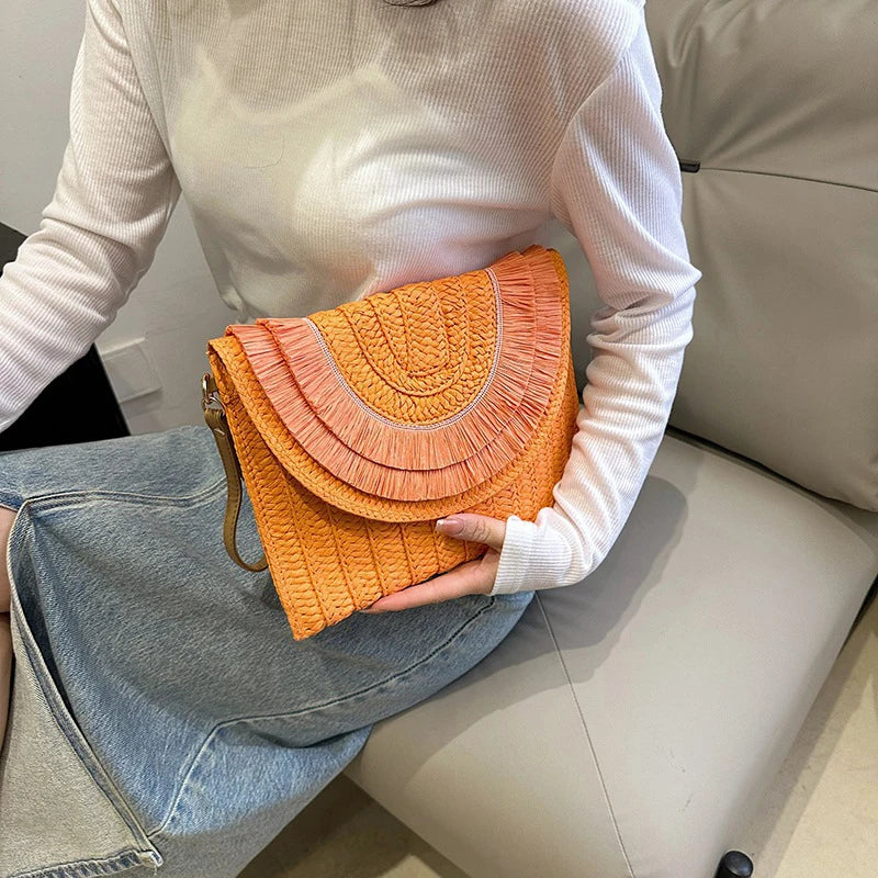 Alba — Bolso tejido con solapa