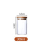 Refillable Seasoning Bottle – Minimalist Glass Jar with Bamboo Lid 300ml China Emma