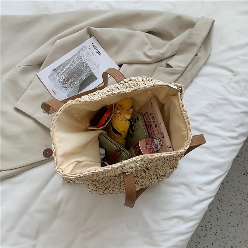 Trama — Tote de líneas cuadradas