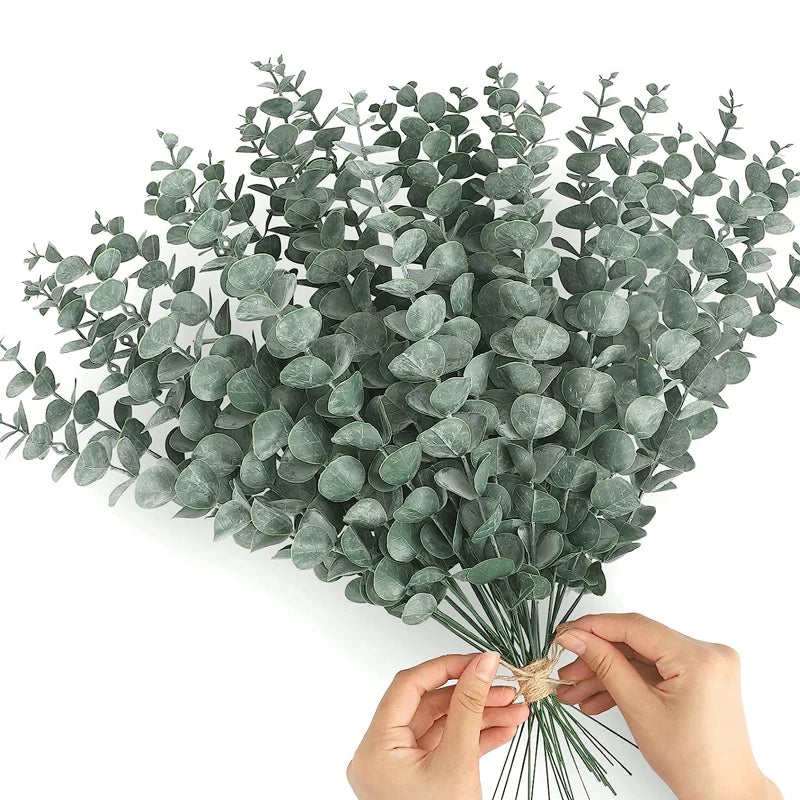 36/10pcs Eucalyptus Stems Green Leaves Emma
