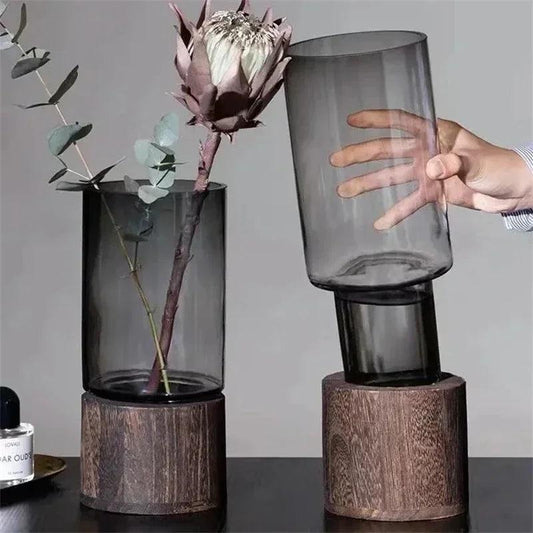 Clear Glass Decorative Jar – Minimalist Storage or Display Piece Emma
